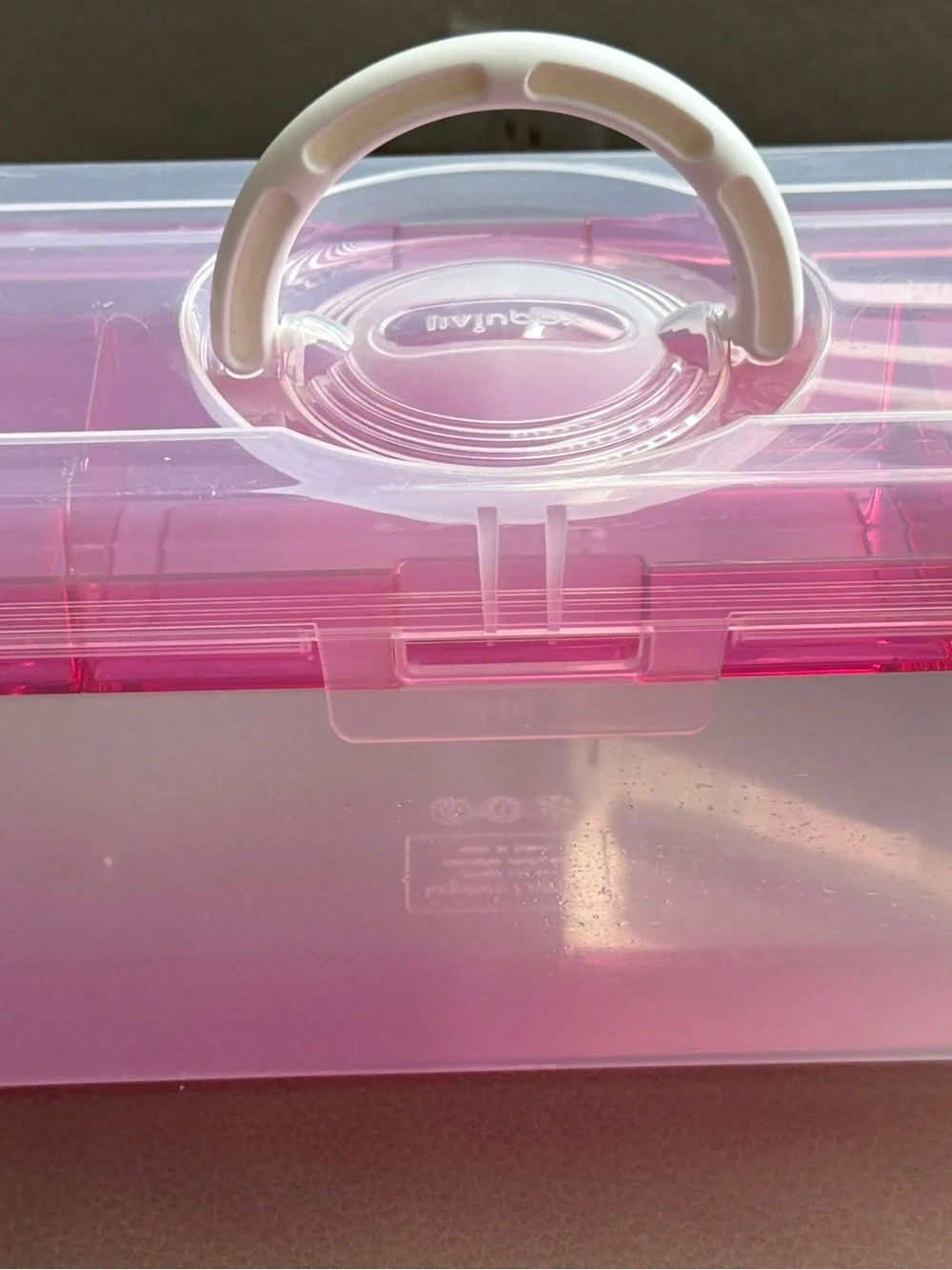 NEW Livinbox TB-312 Portable Craft Storage Box 5.3L Clear